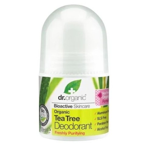 Tea Tree Deodorant delikatny dezodorant w kulce 50ml Dr.Organic