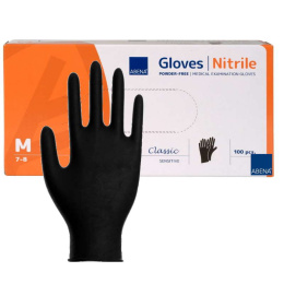 Rękawiczki nitrylowe czarne Abena 100 sztuk