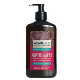 Keratin szampon do włosów z keratyną 400ml Arganicare