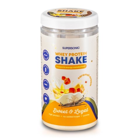 Shake proteinowy wspierający metabolizm energetyczny o smaku karmelowo śmietankowym 560g Supersonic