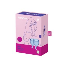 Feel Secure Menstrual Cup zestaw kubeczków menstruacyjnych 15ml + 20ml Dark Blue Satisfyer