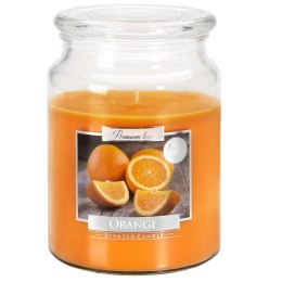 Świeca zapachowa w szkle Pomarańcza 500g BISPOL