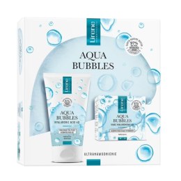 Aqua Bubbles zestaw głęboko nawilżający hydrokrem 50ml + nawilżający żel myjący 150ml Lirene