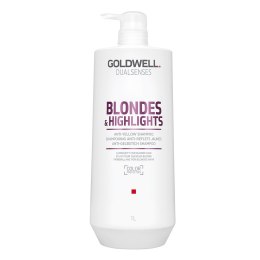 Dualsenses Blondes & Highlights Anti-Yellow Shampoo szampon do włosów blond neutralizujący żółty odcień 1000ml Goldwell
