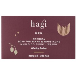 Naturalne mydło do brody i wąsów Whisky Barber 100g Hagi