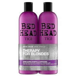 Therapy For Blondes zestaw szampon do włosów blond 750ml + odżywka do włosów blond 750ml Tigi