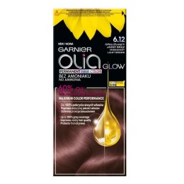Olia Glow farba do włosów bez amoniaku 6.12 Opalizujący Jasny Brąz Garnier