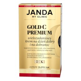 Gold C Premium wielozadaniowy krem do twarzy na dzień dobry i na dobranoc 50ml Janda