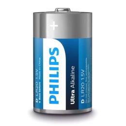 Philips Ultra Alkaline Baterie alkaliczne D R20 LR20 2 sztuki
