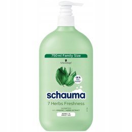 7 Herbs Freshness szampon do włosów przetłuszczających się i normalnych 750ml Schauma
