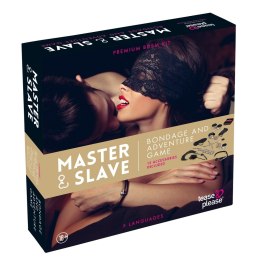 Master & Slave Bondage Game wielojęzyczna gra erotyczna z 13 akcesoriami Tease & Please
