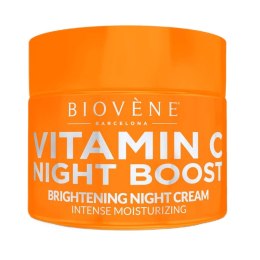 Vitamin C Night Boost nawilżający krem do twarzy na noc 50ml Biovene