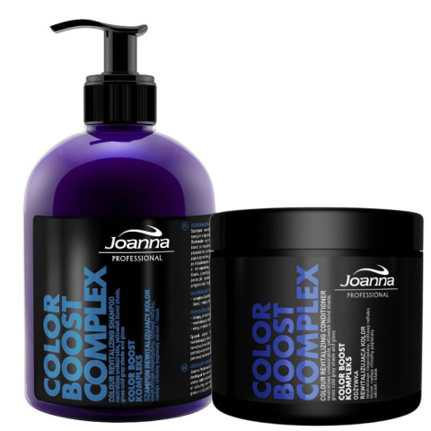 Joanna Color Boost szampon z odżywką do zachowania chłodnego blondu 2x500ml Joanna Color Boost szampon z odżywką do zachowania chłodnego blondu 2x500ml