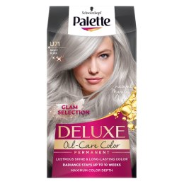 Deluxe Oil-Care Color farba do włosów trwale koloryzująca z mikroolejkami U71 Mroźne Srebro Palette