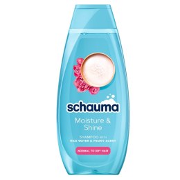 Moisture & Shine szampon do włosów suchych i normalnych z wodą ryżową 400ml Schauma
