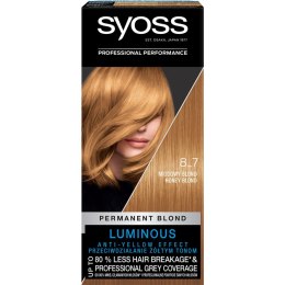 Permanent Coloration farba do włosów trwale koloryzująca 8_7 Miodowy Blond Syoss