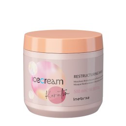 Ice Cream Keratin keratynowa maska restrukturyzująca do włosów 500ml Inebrya