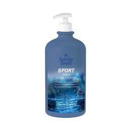Sport 2in1 Shower & Shampoo chłodzący żel pod prysznic 1000ml Family Fresh
