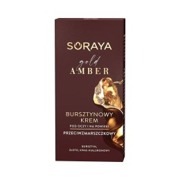 Gold Amber bursztynowy krem przeciwzmarszczkowy pod oczy i na powieki 15ml Soraya