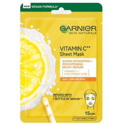Skin Naturals Vitamin C Sheet Mask nawilżająca maska na tkaninie z witaminą C 28g Garnier