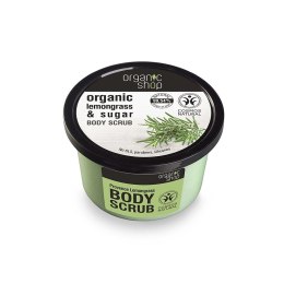 Organic Lemongrass & Sugar Body Scrub peeling do ciała o zapachu trawy cytrynowej 250ml Organic Shop