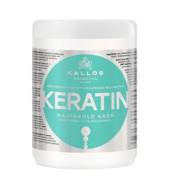 KJMN Keratin Hair Mask maska do włosów z keratyną i proteinami mlecznymi 1000ml Kallos