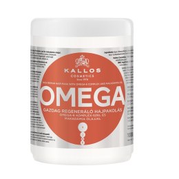 KJMN Omega Rich Repair Hair Mask regenerująca maska z kompleksem omega-6 i olejem makadamia 1000ml Kallos