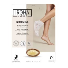 IROHA nature Nourishing Foot Mask odżywcza maseczka do stóp w formie skarpet Argan & Macadamia 2x9ml