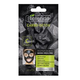 Carbo Detox oczyszczająca maska węglowa dla cery mieszanej i tłustej 8g Bielenda