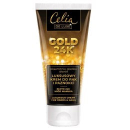 De Luxe Gold 24K luksusowy krem do rąk i paznokci 80ml Celia