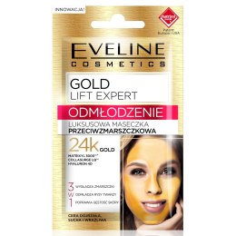 Gold Lift Expert luksusowa maseczka przeciwzmarszczkowa 3w1 7ml Eveline Cosmetics