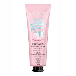 Eveline Cosmetics Holo Hand Pink Unicorn odżywczy krem do rąk z różowym holo-pyłkiem 50ml