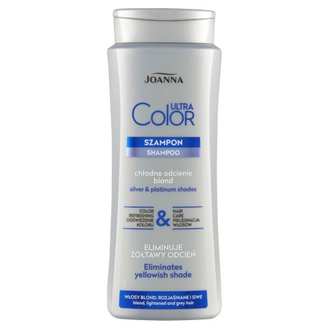 Ultra Color System szampon nadający platynowy odcień do włosów blond i rozjaśnianych 400ml Joanna