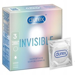 Durex prezerwatywy Invisible dla większej bliskości 3 szt cienkie Durex