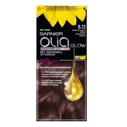 Olia Glow farba do włosów bez amoniaku 5.12 Opalizujący Brąz Garnier