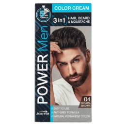 Power Men Color Cream farba odsiwiająca 04 Natural Brown Joanna