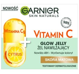 Skin Naturals Vitamin C Glow Jelly żel nawilżający do twarzy Witamina Cg + Cytrus 50ml Garnier