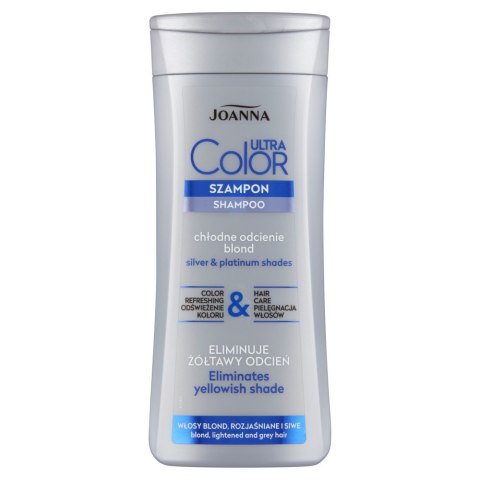Ultra Color System szampon nadający platynowy odcień do włosów blond i rozjaśnianych 200ml Joanna