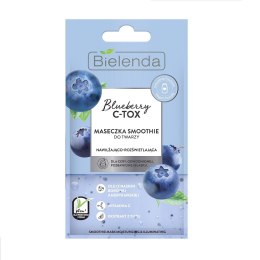 Blueberry C-TOX maseczka smoothie do twarzy nawilżająco-rozświetlająca 8g Bielenda