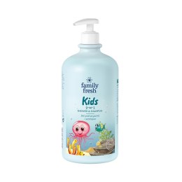 Kids żel pod prysznic i szampon 2w1 dla dzieci 1000ml Family Fresh