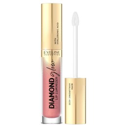 Diamond Glow Lip Luminizer błyszczyk do ust z kwasem hialuronowym 04 Raspberry Sorbet 4.5ml Eveline Cosmetics