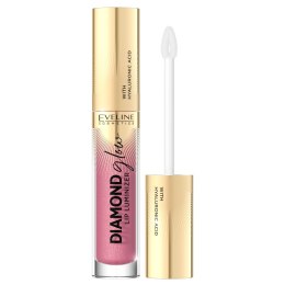 Diamond Glow Lip Luminizer błyszczyk do ust z kwasem hialuronowym 05 Toffee 4.5ml Eveline Cosmetics