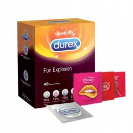 Durex prezerwatywy Fun Explosion mix zestaw 40 szt Durex