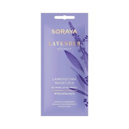 Lavender Essence lawendowa maseczka wygładzająca na twarz szyję i dekolt 8ml Soraya
