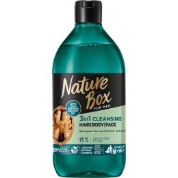 For Men Walnut Oil 3in1 oczyszczający szampon z formułą 3w1 do włosów twarzy i ciała 385ml Nature Box