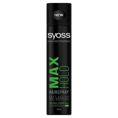Max Hold Hairspray lakier do włosów w sprayu Mega Strong 300ml Syoss