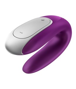 Satisfyer Double Fun Partner Vibrator wibrator dla par sterowany aplikacją Violet