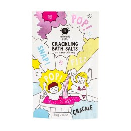 Kids Crackling Bath Salts musująca sól do kąpieli dla dzieci Pink 60g Nailmatic