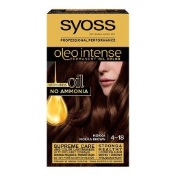 Oleo Intense farba do włosów trwale koloryzująca z olejkami 4-18 Mokka Syoss