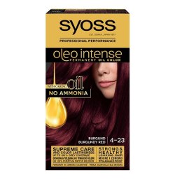 Oleo Intense farba do włosów trwale koloryzująca z olejkami 4-23 Burgundowa Czerwień Syoss